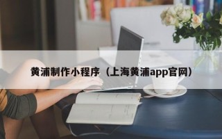 赤峰黄浦制作小程序（上海黄浦app官网）